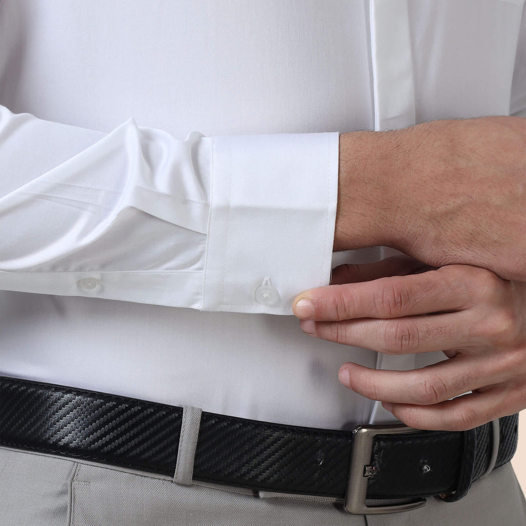 Bennet White Shirt With Concealed Placket