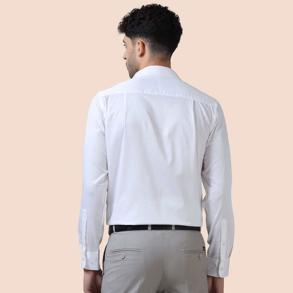 Bennet White Shirt With Concealed Placket
