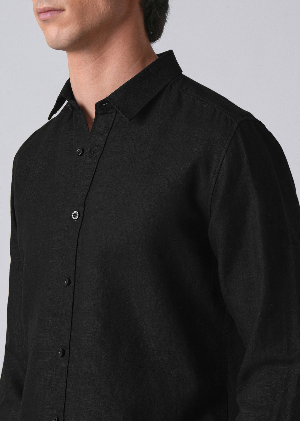 Black Linen Shirt