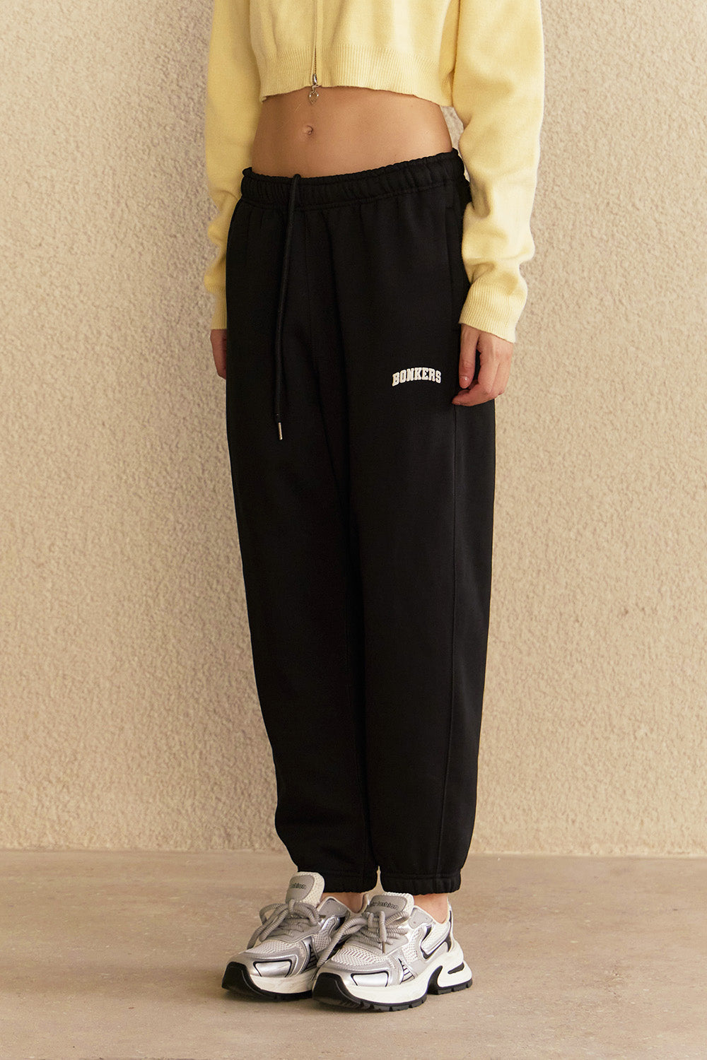 Black Cuffed Joggers JG67