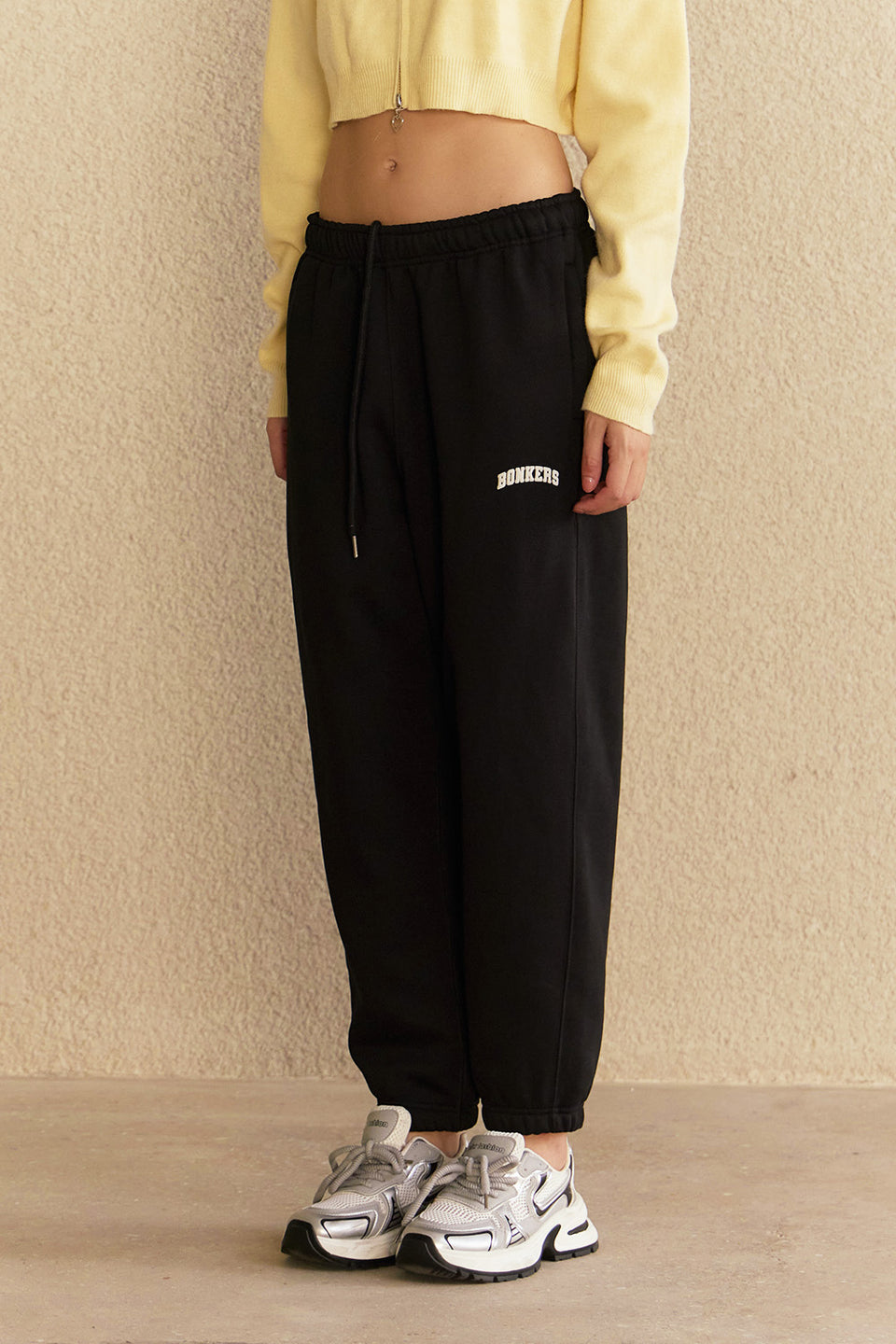 Black Cuffed Joggers JG67