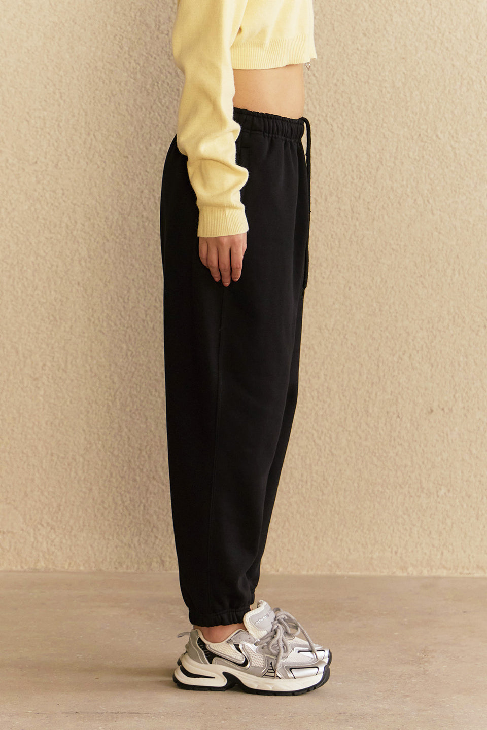 Black Cuffed Joggers JG67