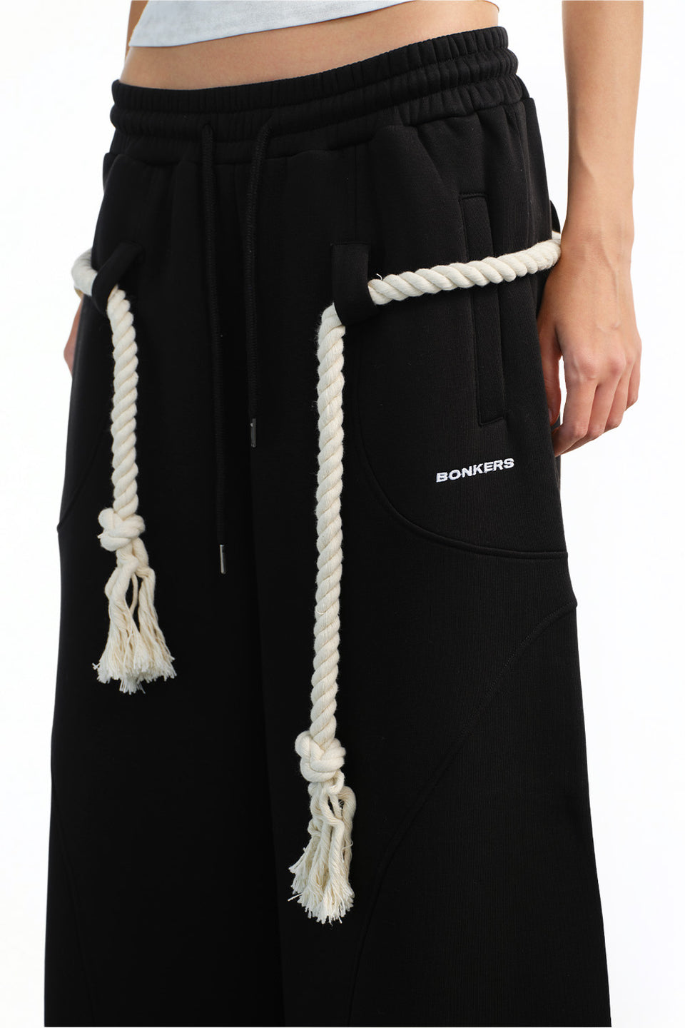 Black Puff Mode Sweatpants JG67