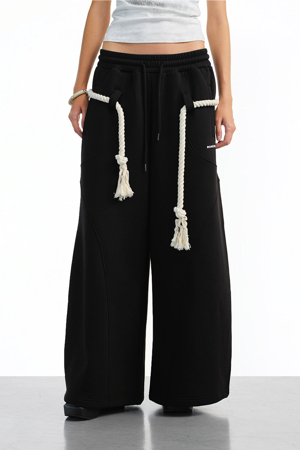 Black Puff Mode Sweatpants JG67