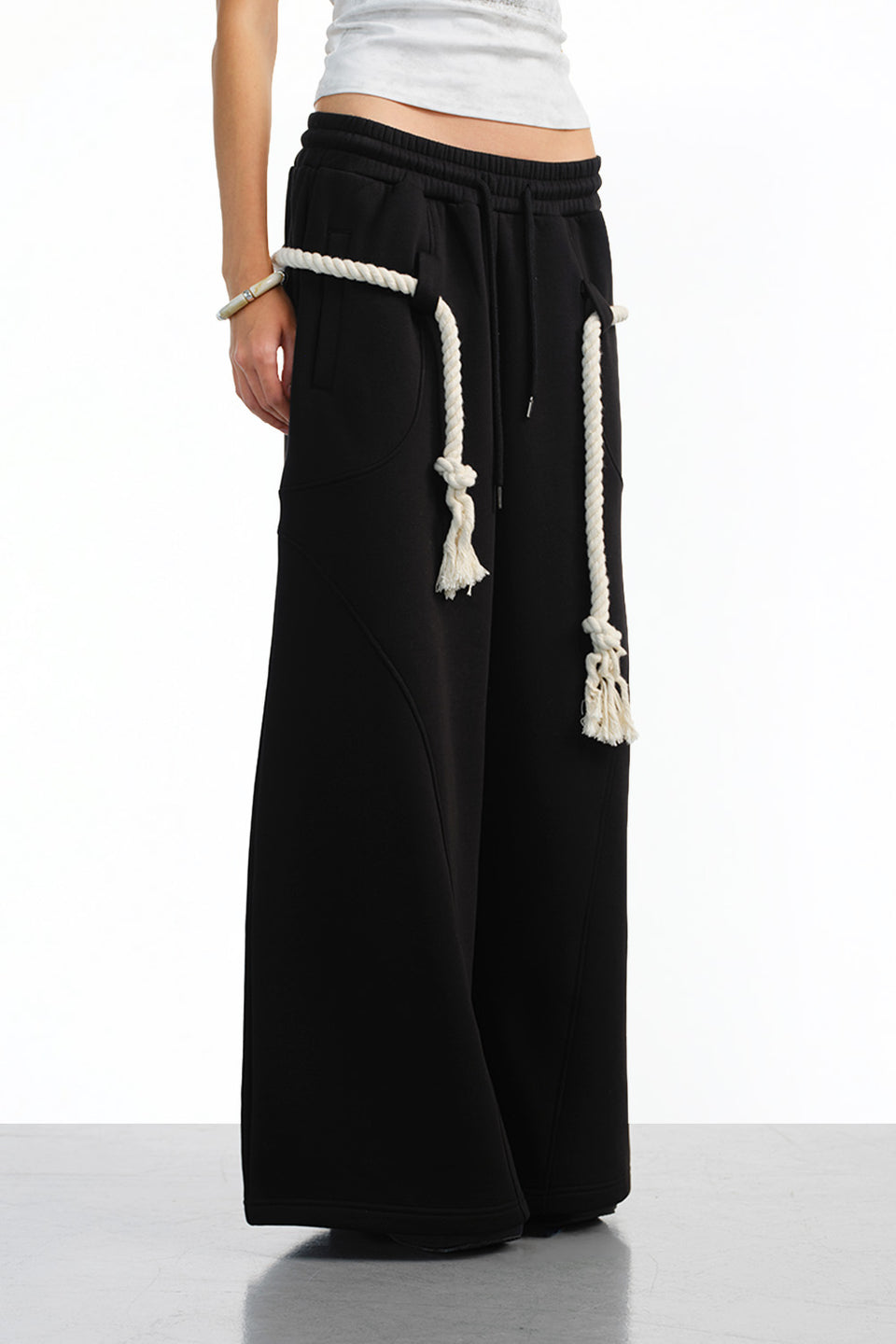 Black Puff Mode Sweatpants JG67