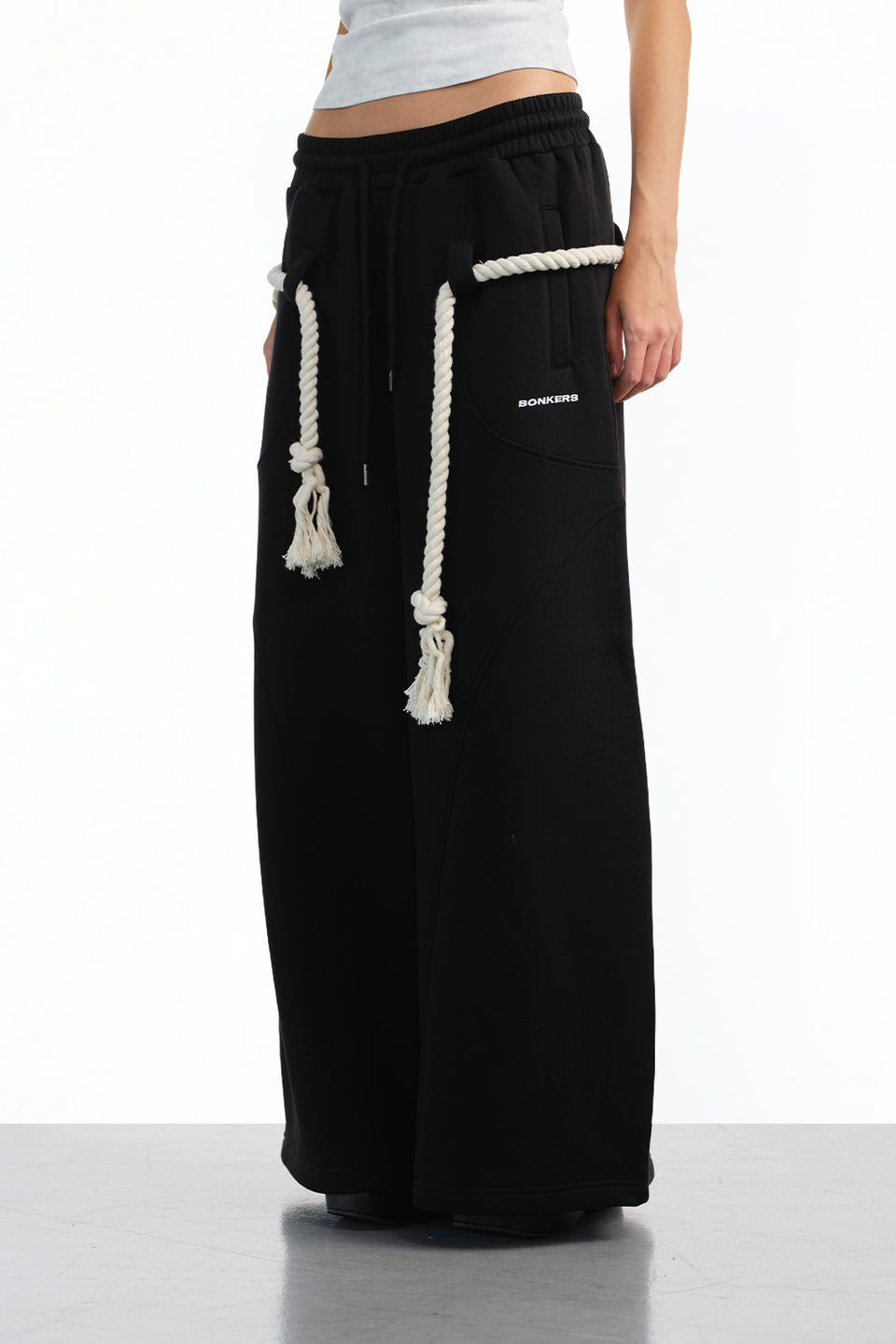 Black Puff Mode Sweatpants JG67