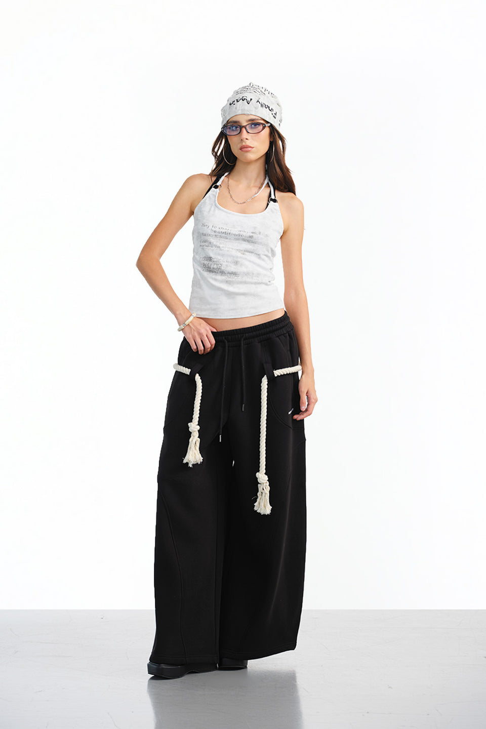 Black Puff Mode Sweatpants JG67
