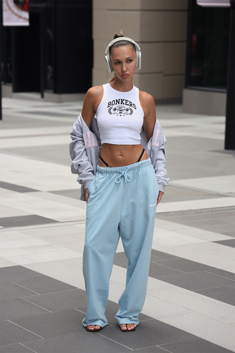 Blissful Blue Loose Fit Joggers JG67