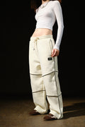 Hustle The Untammed White Joggers JG67