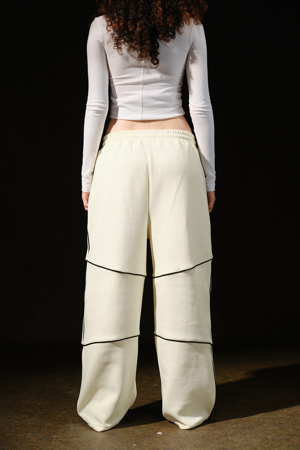 Hustle The Untammed White Joggers JG67