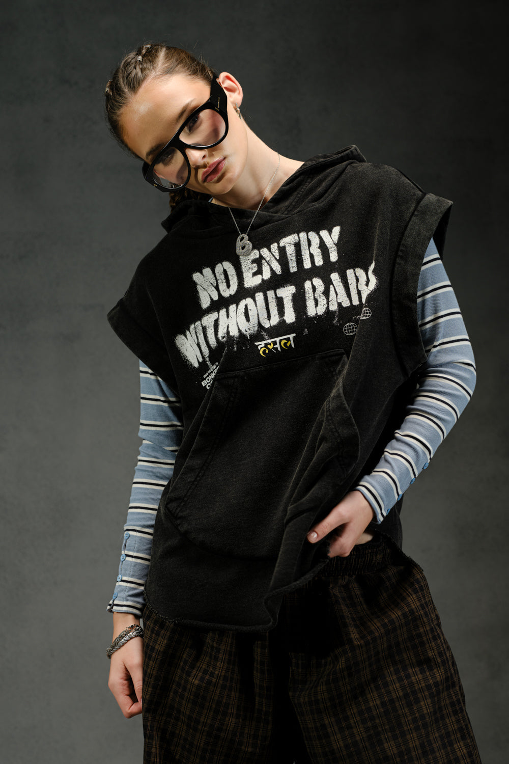 Hustle Born To Compete Sleeveless Hoodie TT65