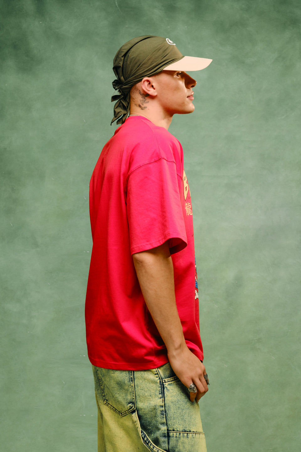 Crimson Dragon Oversized T-shirt OSB3