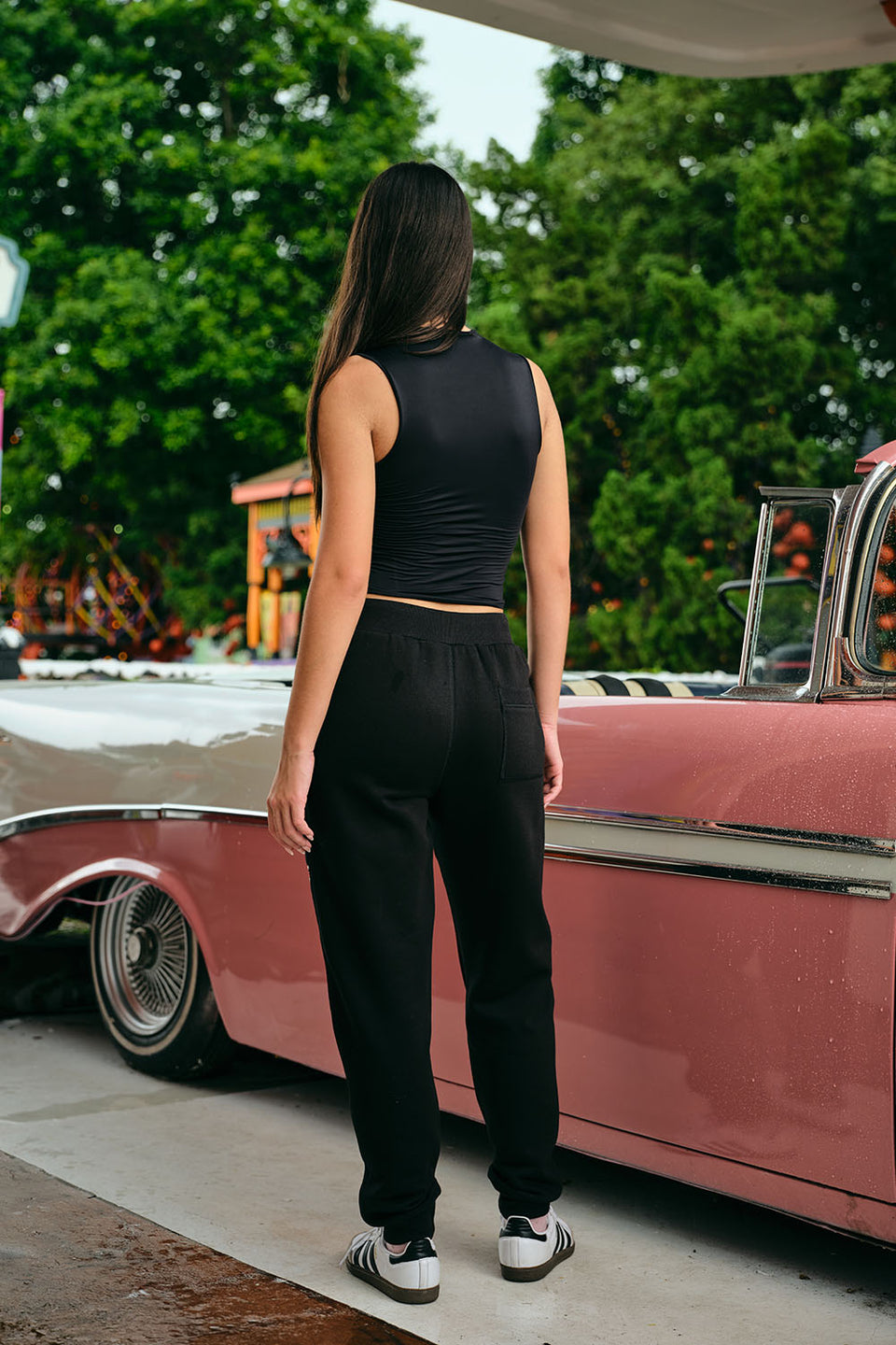 Dollar Bills Black Joggers JG67