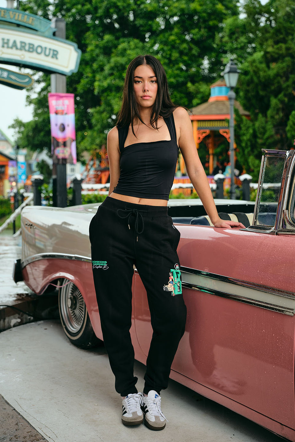 Dollar Bills Black Joggers JG67