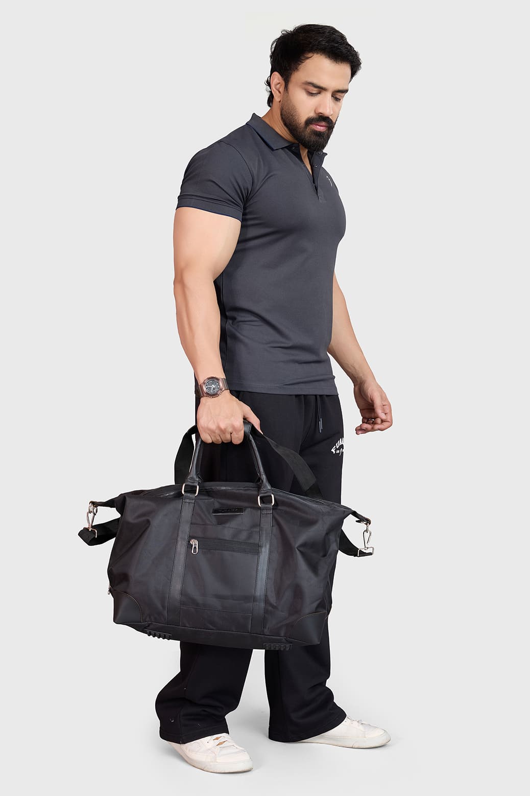Aura Polo T-shirt Dark Grey