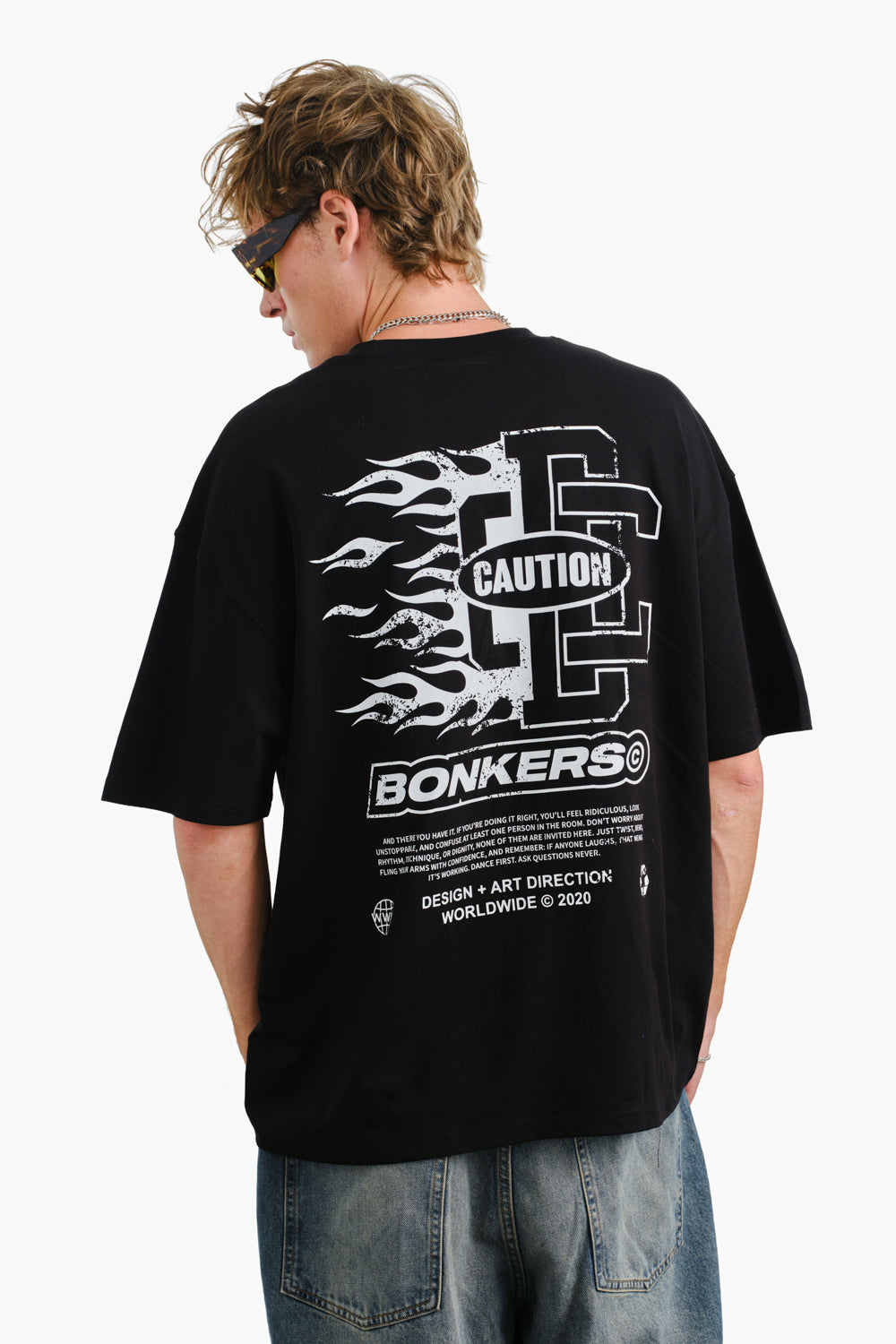 Caution Crew Oversized T-shirt OSB3