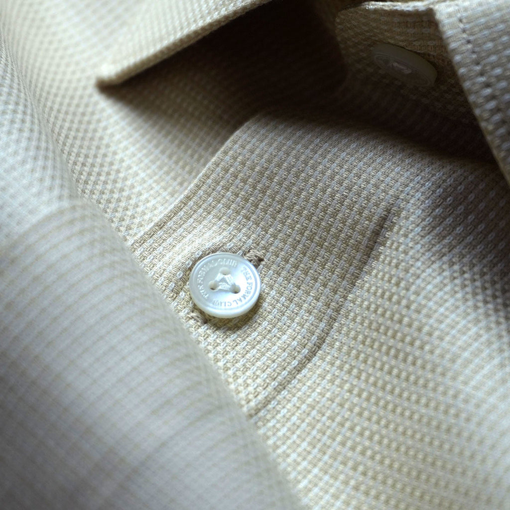 Regent Dobby Check Shirt In Champagne