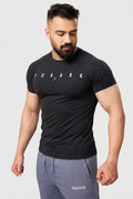Checks T-shirt Black