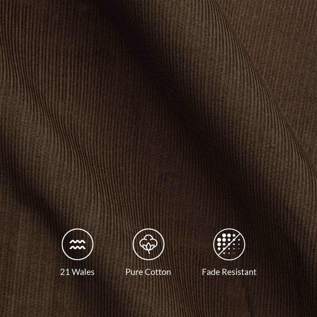 Cruise Corduroy Shirt In Chestnut
