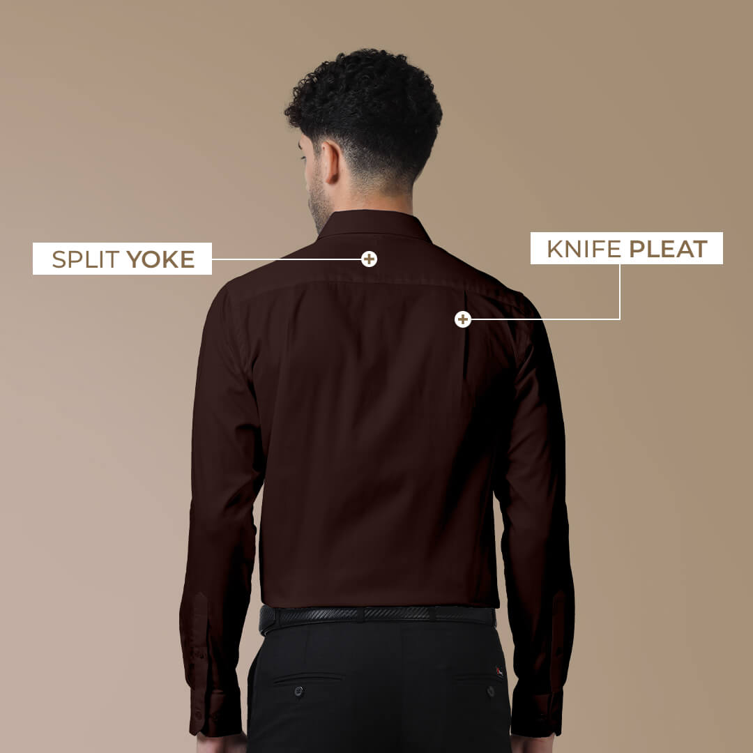 Cambridge Giza Cotton Shirt In Coffee
