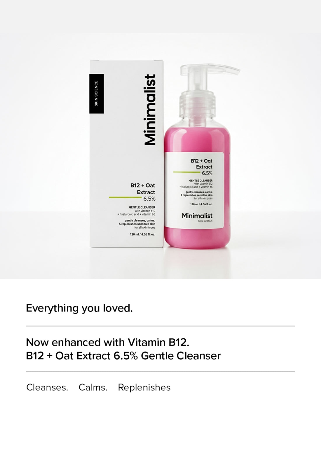 B12 + Oat Extract 6.5% Gentle Cleanser