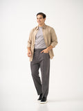 Pablo Grey Relaxed Fit Korean Pintuck Pants