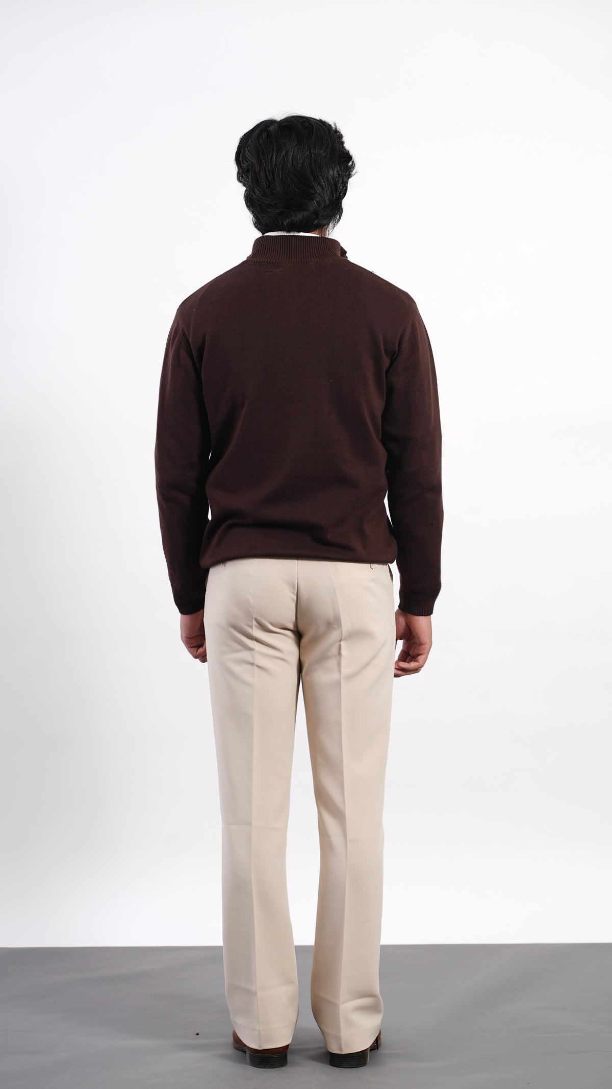 Beige Bootcut Pant