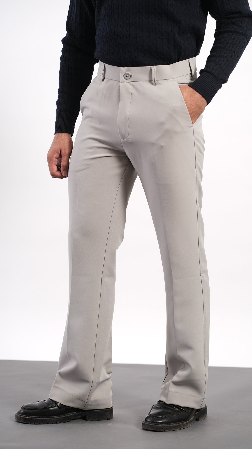 Light Grey Bootcut Pant