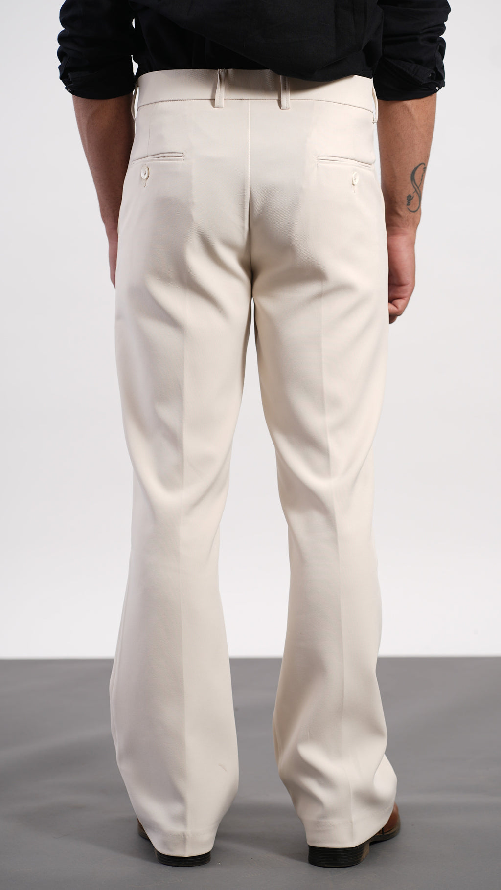 Cream Bootcut Pant