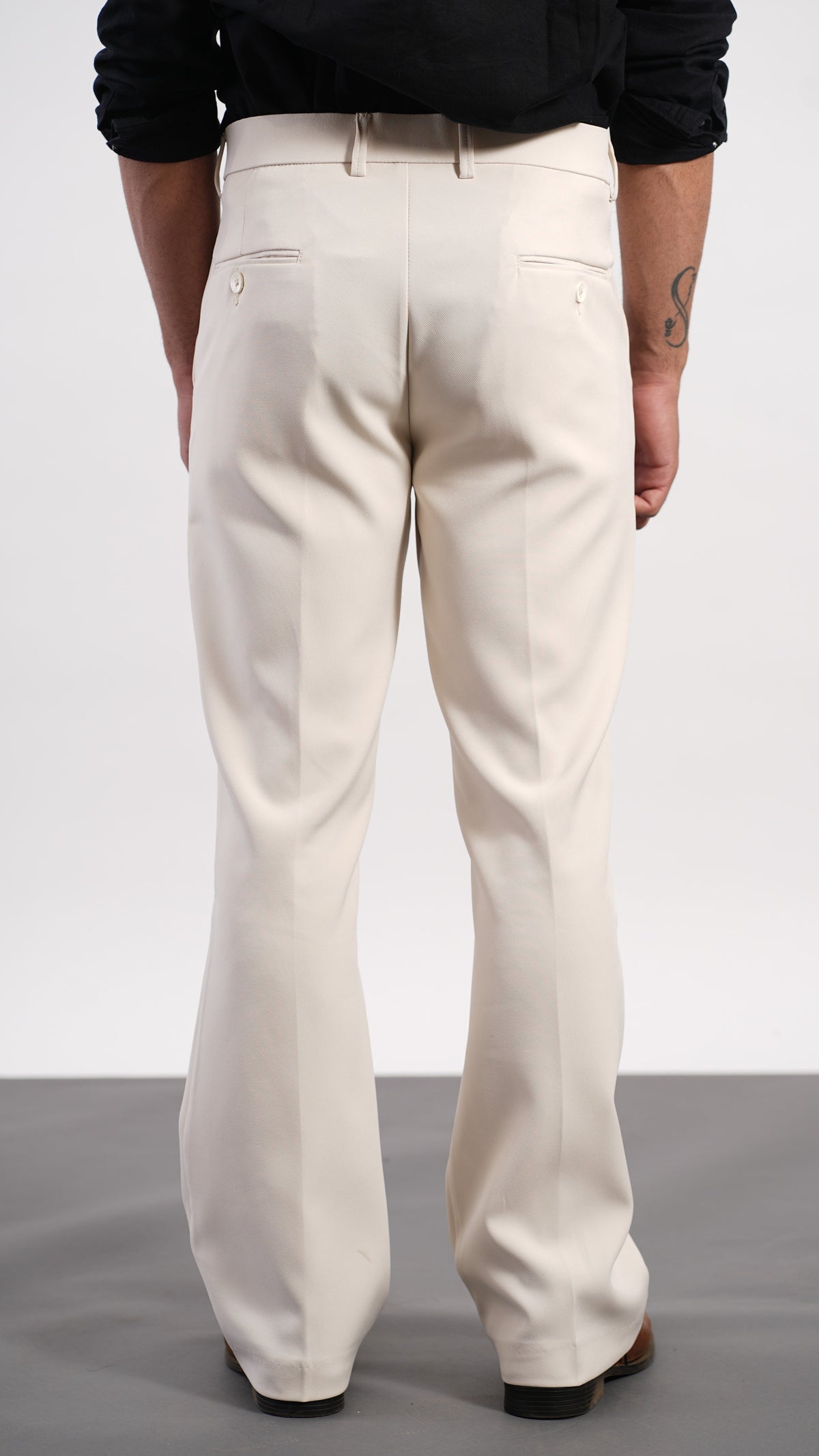 Cream Bootcut Pant