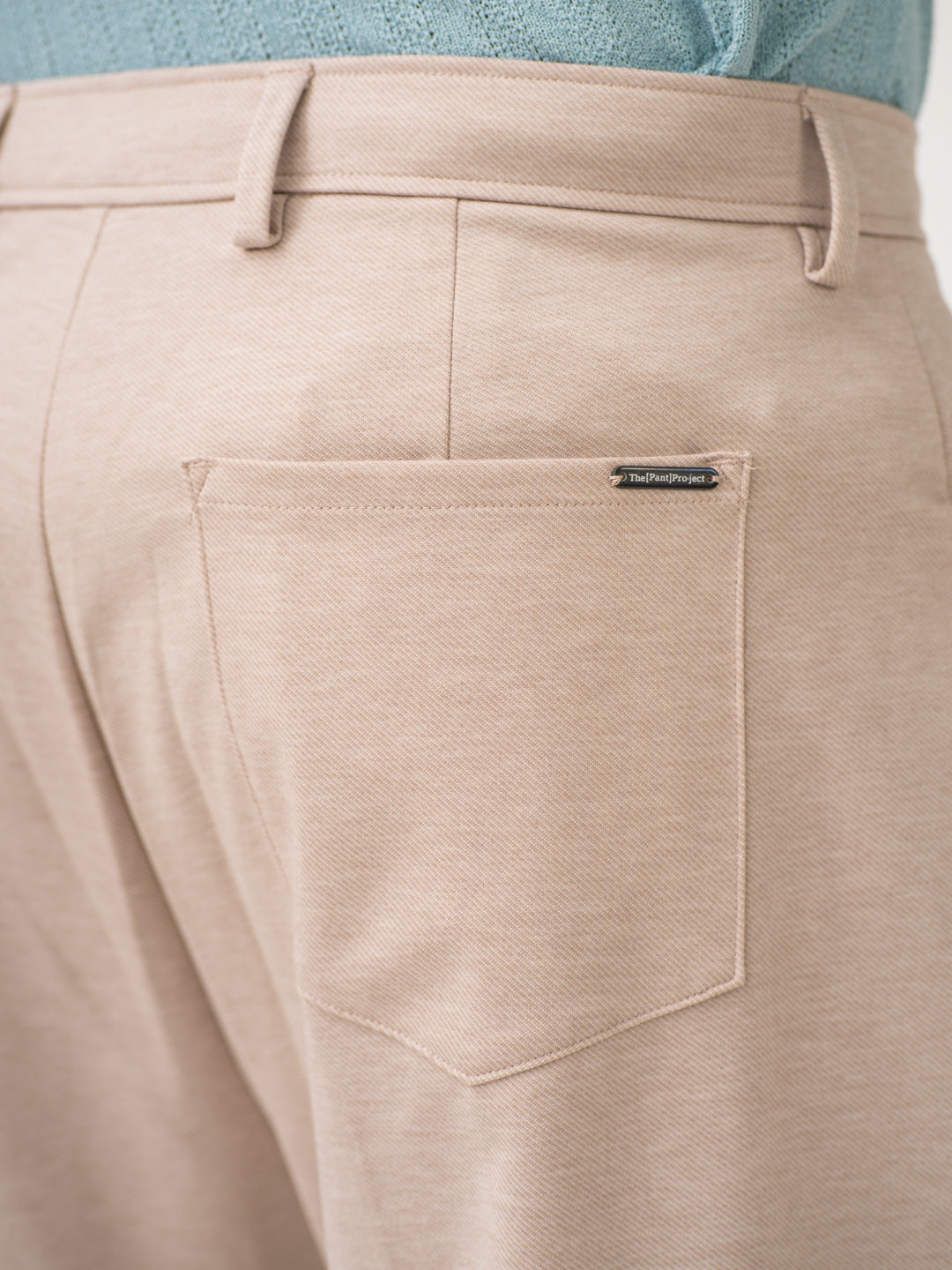 Tofu Beige Relaxed Fit Korean Pintuck Pants