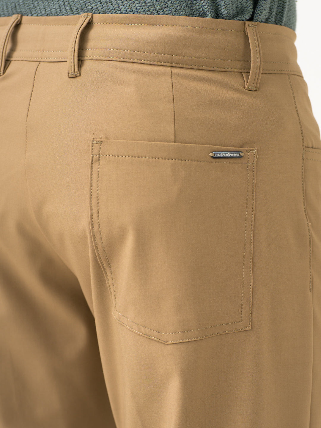 Pecan Khaki Relaxed Fit Korean Pintuck Pants