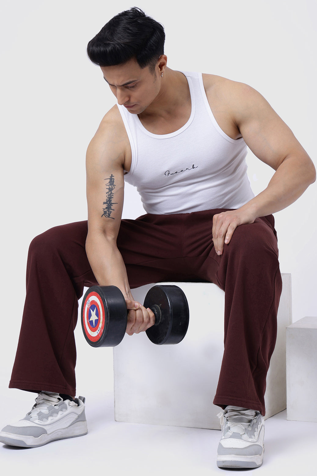 Ribbed Tank White