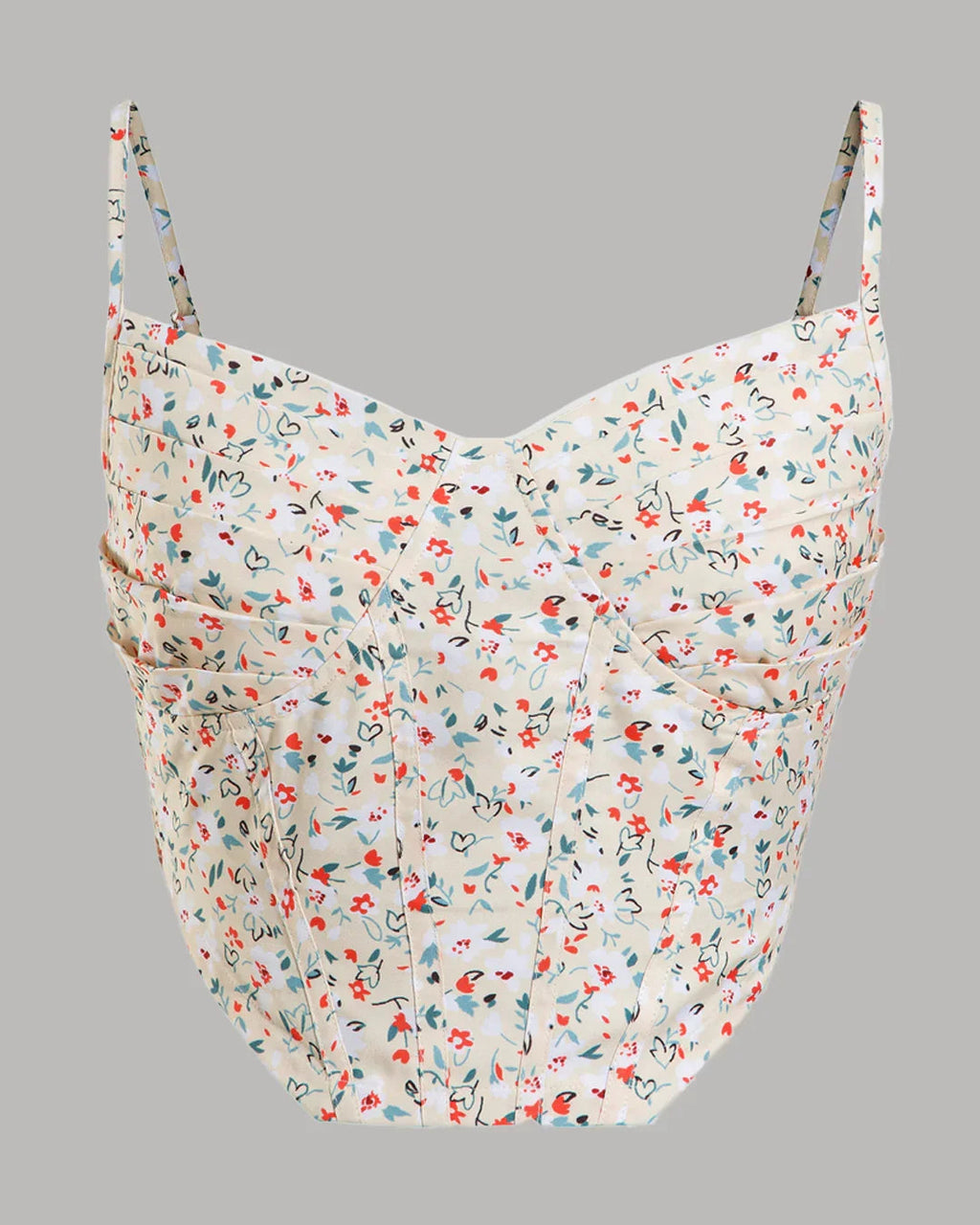 XS Floral Print Spaghetti Strap Cami Top CT98