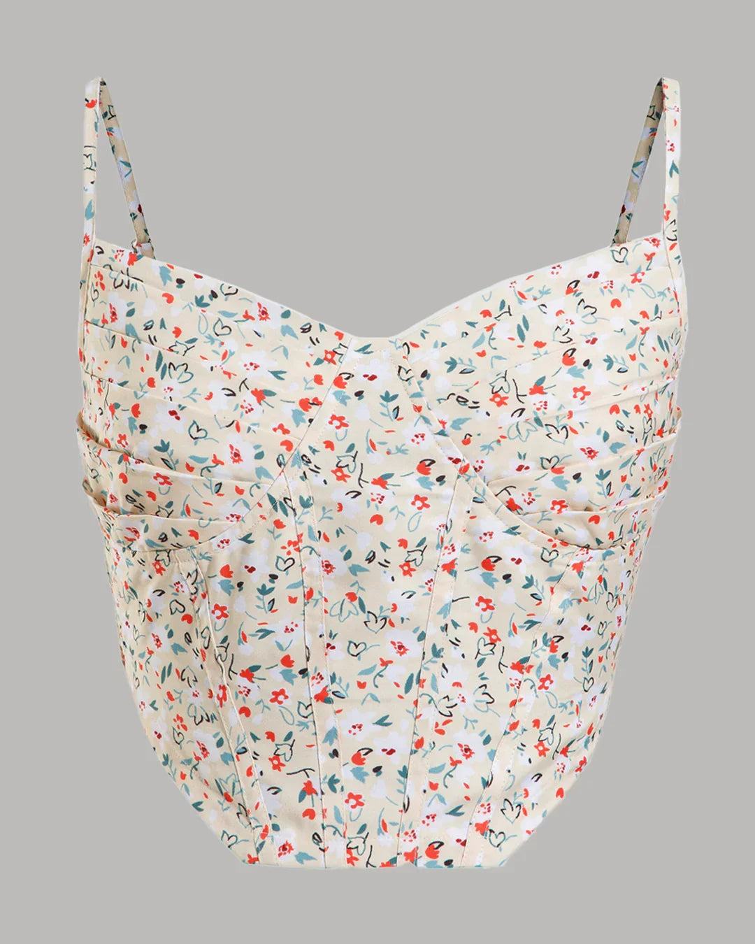 XS Floral Print Spaghetti Strap Cami Top CT98