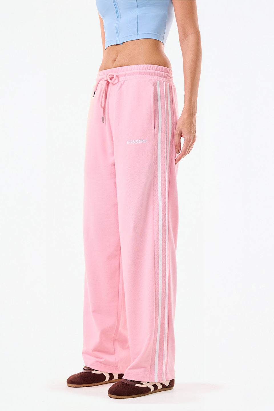 Flushing Pink Trackline Joggers JG67