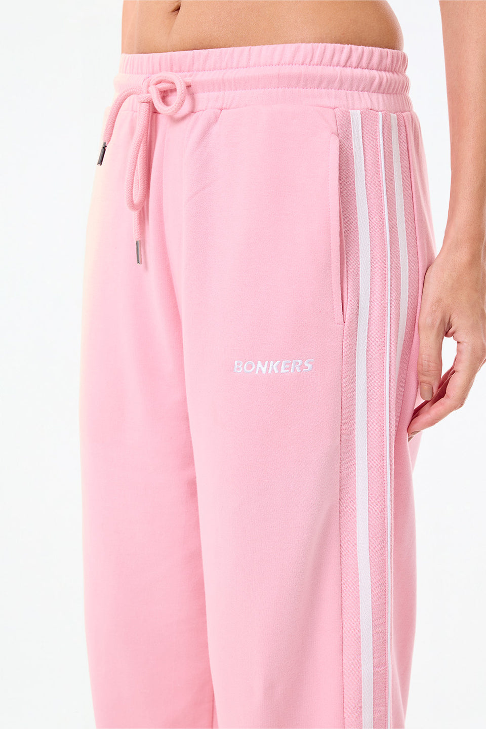 Flushing Pink Trackline Joggers JG67