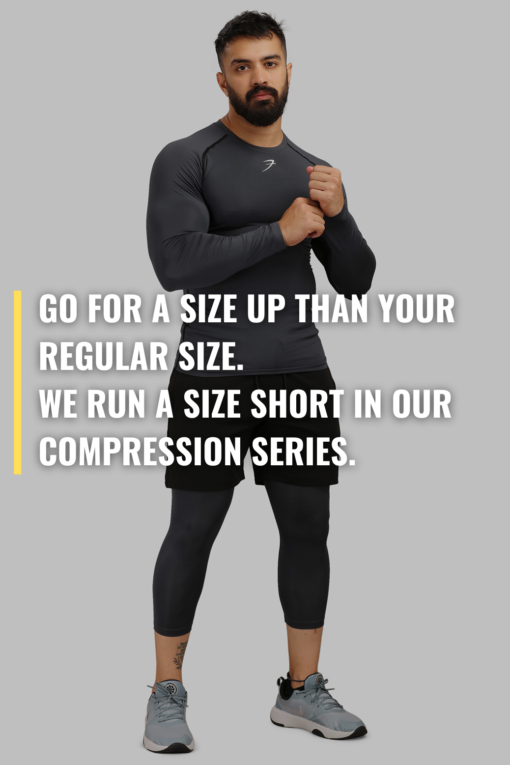 Compression Fullsleeves T-shirt Grey