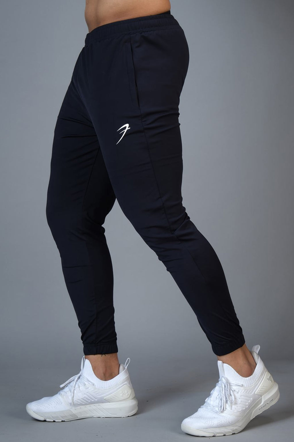 Identity Nylon Joggers Navy