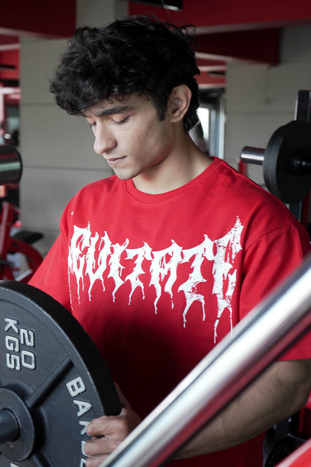 Levitate Oversized T-shirt Red