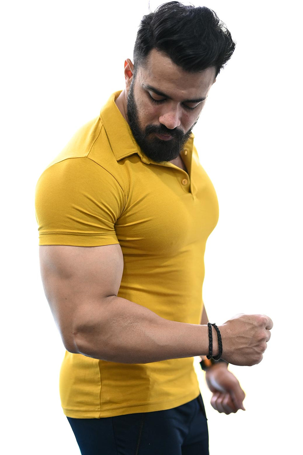Polo T-shirt Mustard