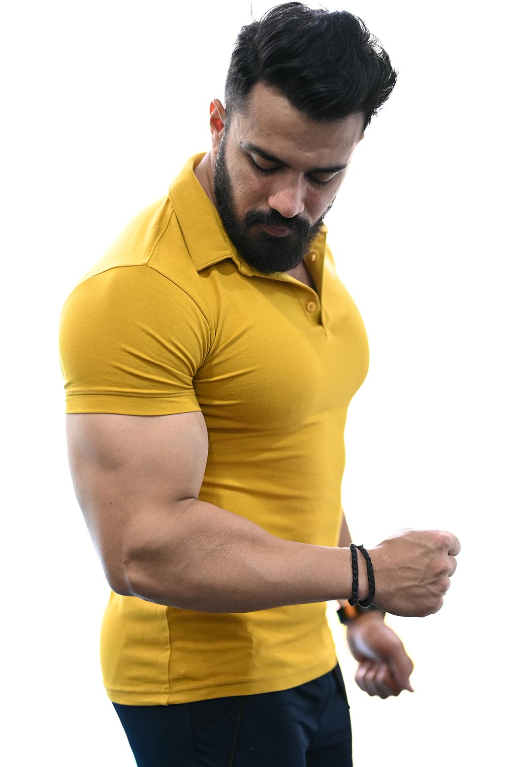 Polo T-shirt Mustard