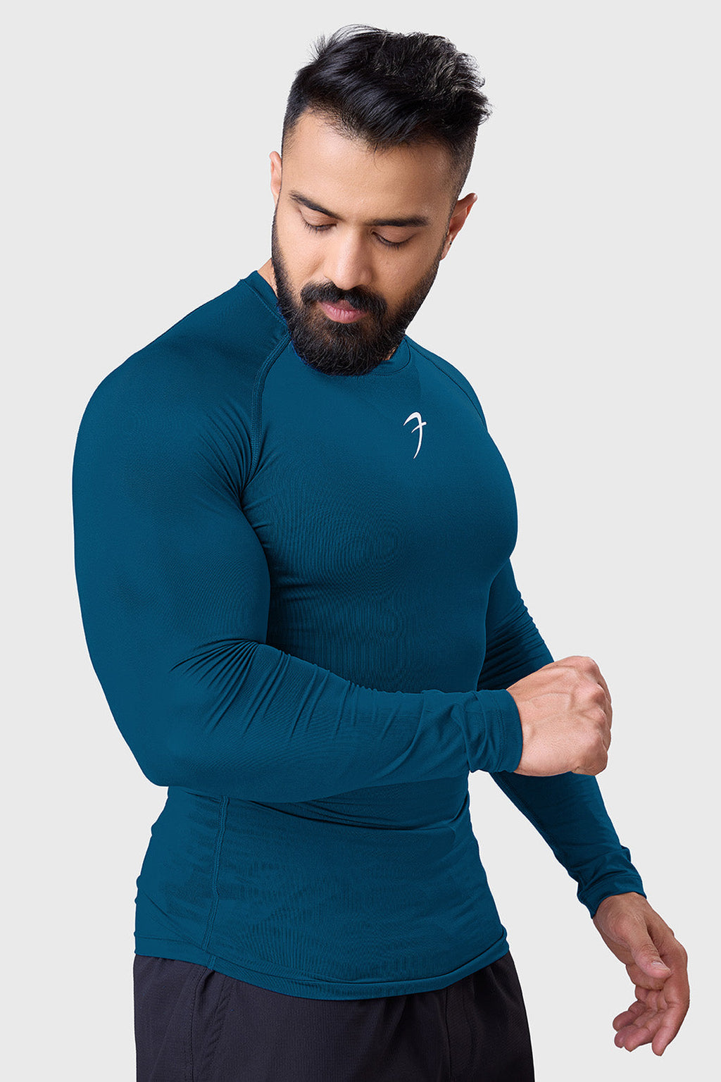 Compression Fullsleeves T-shirt Teal