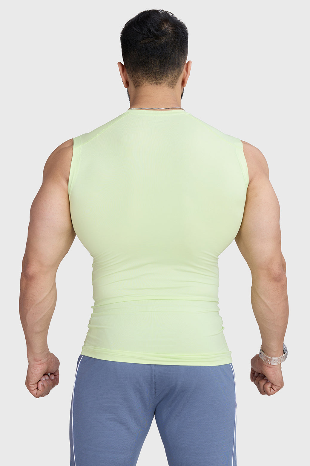 Compression Sleeveless Tank Lime