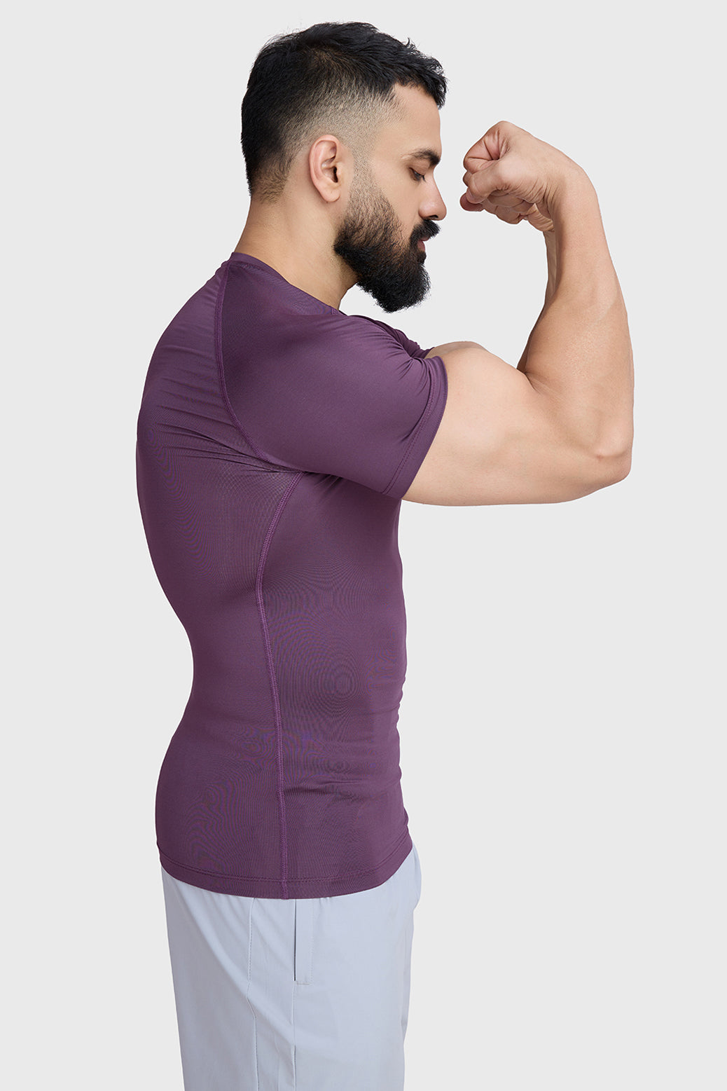 Compression T-shirt Plum