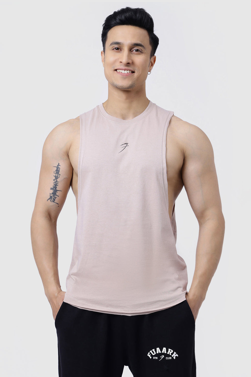 Drift Deep Arm Tank Beige