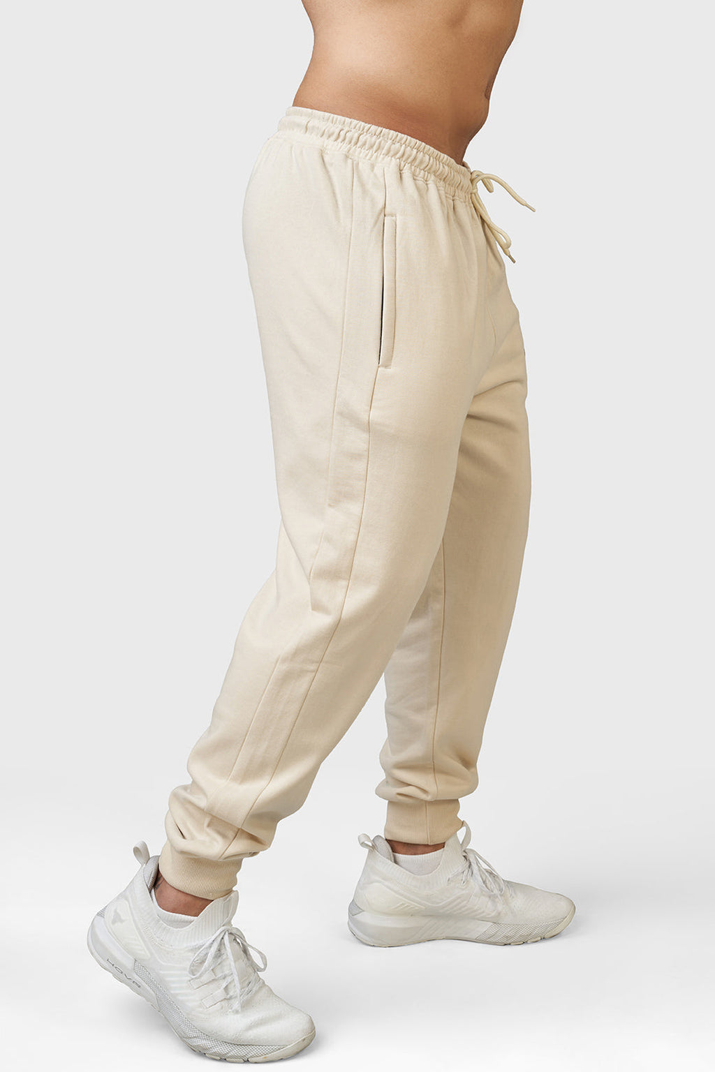 Signature Oversized Joggers Beige