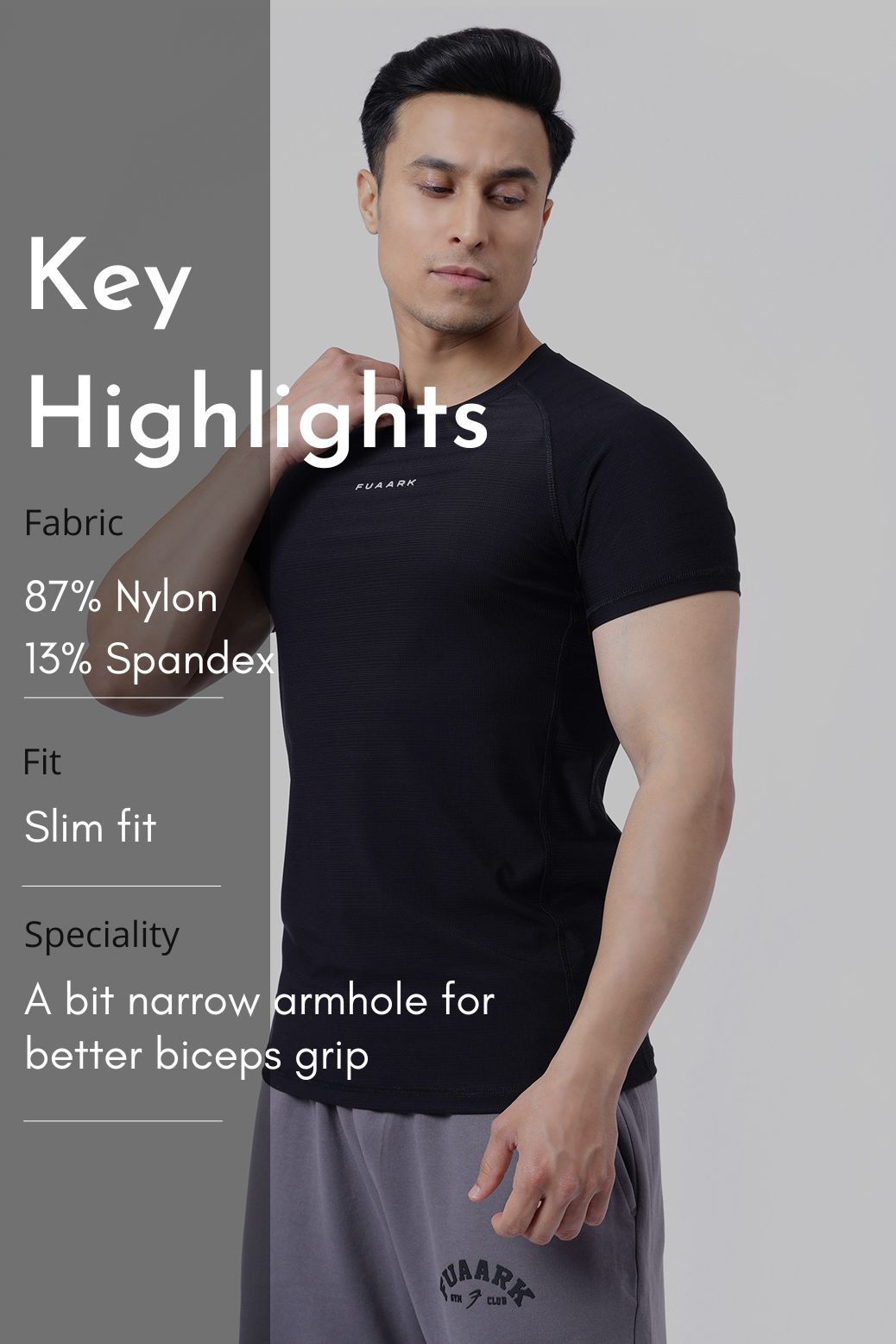 Blaze Nylon T-shirt Black