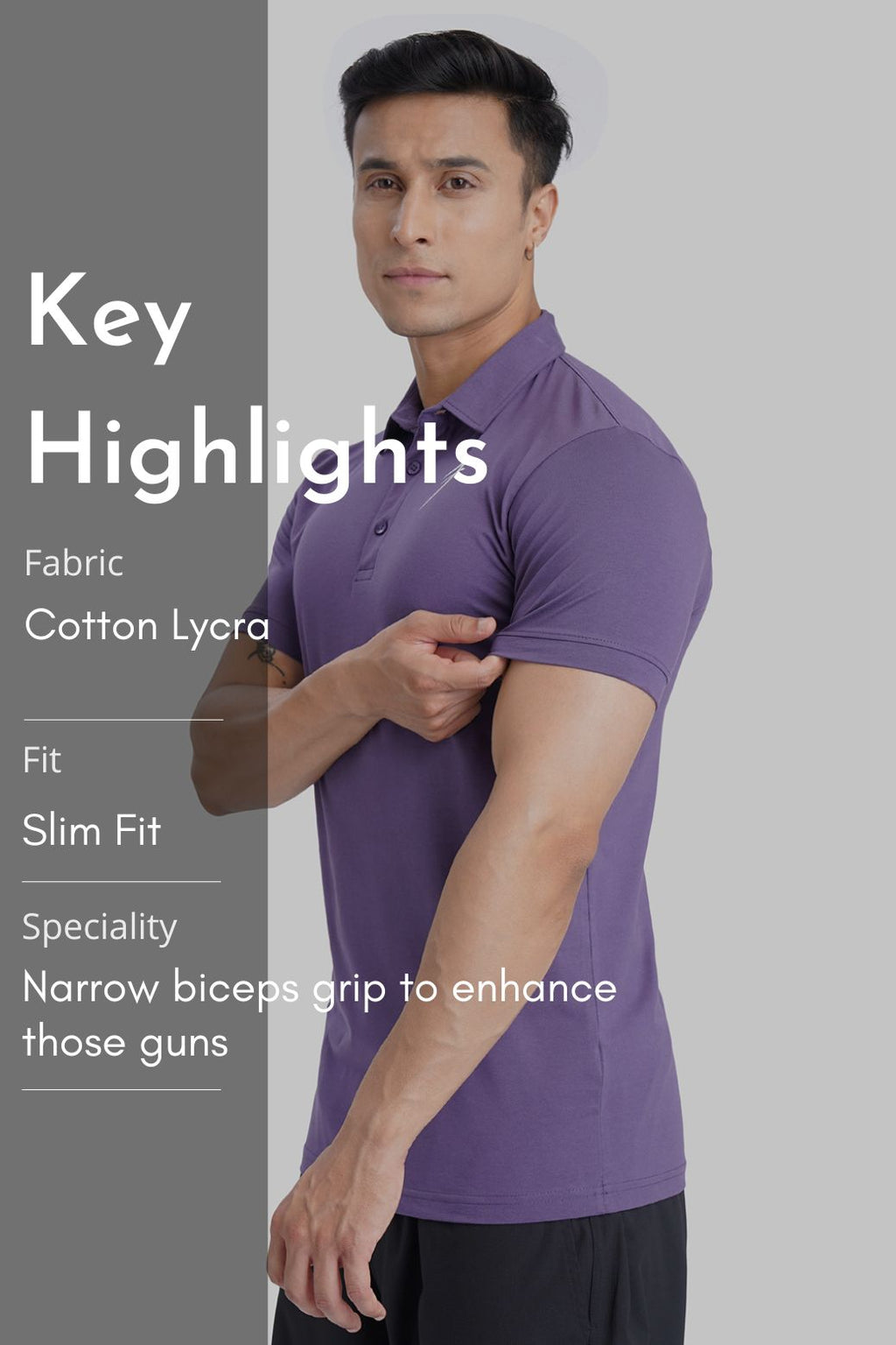 Polo T-shirt Purple