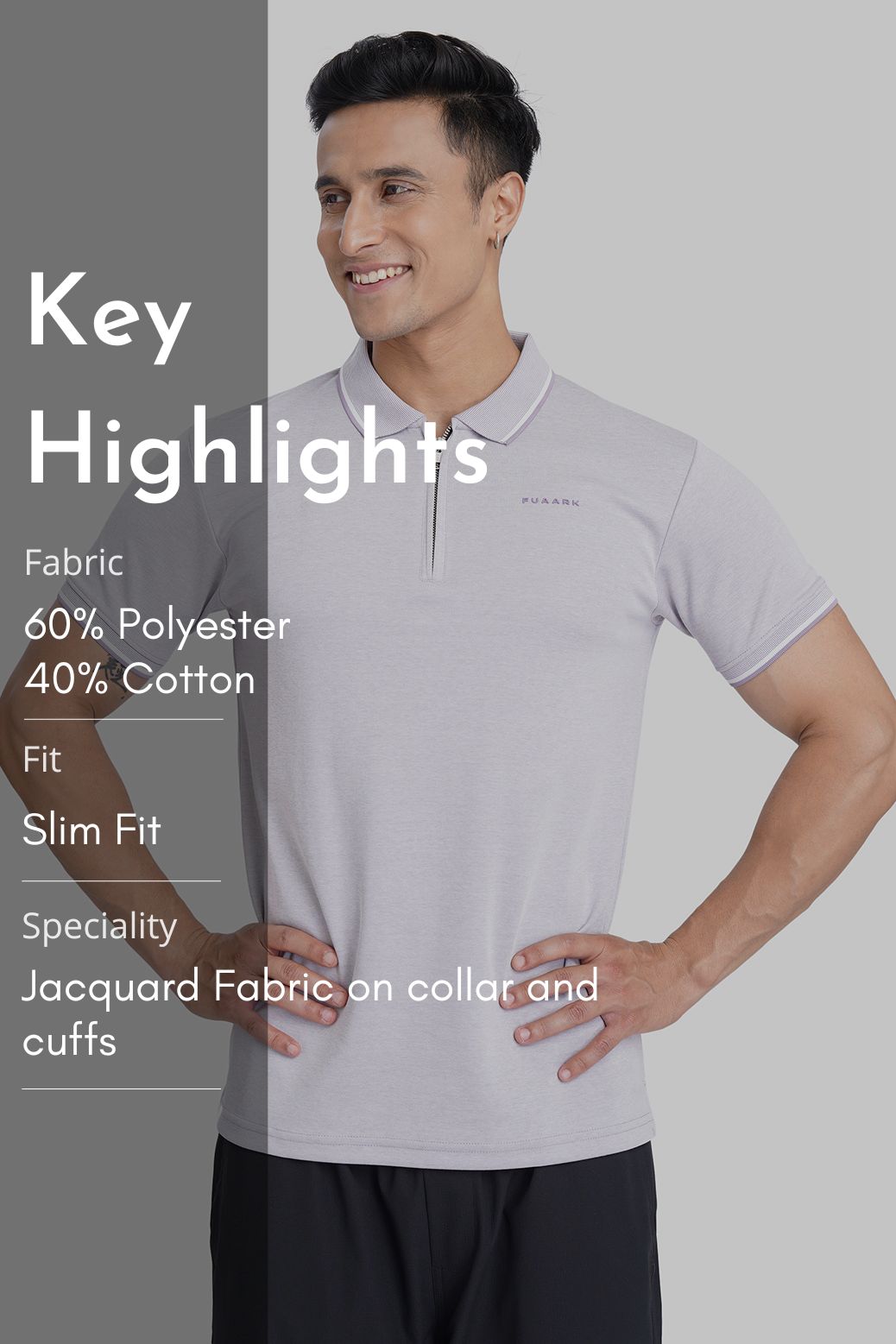 Heritage Polo T-shirt Light Mauve